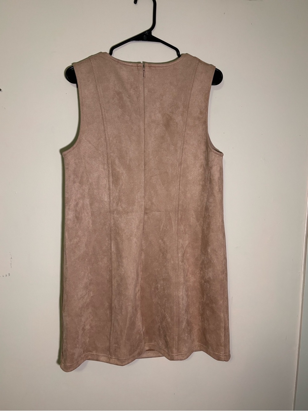 a new day Sleeveless Rose/Tan Suede Shift Dress NWT size 12 - Picture 6 of 8